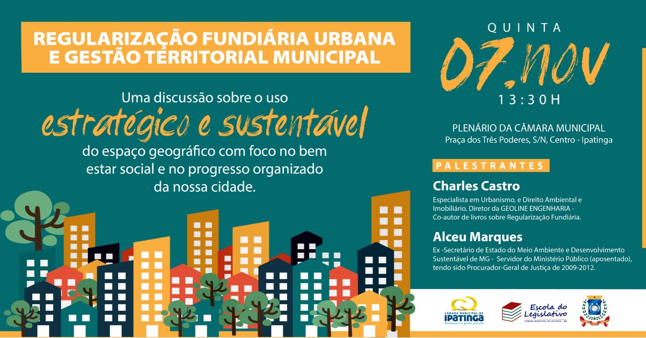 Câmara debate regularização fundiária urbana e gestão territorial municipal