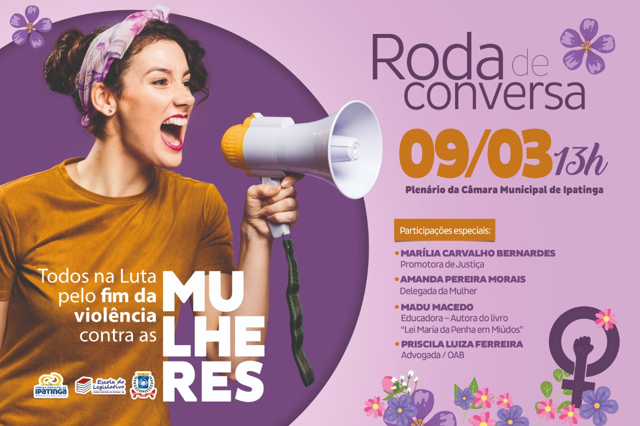 Câmara promove roda de conversa sobre o fim da violência contra a mulher