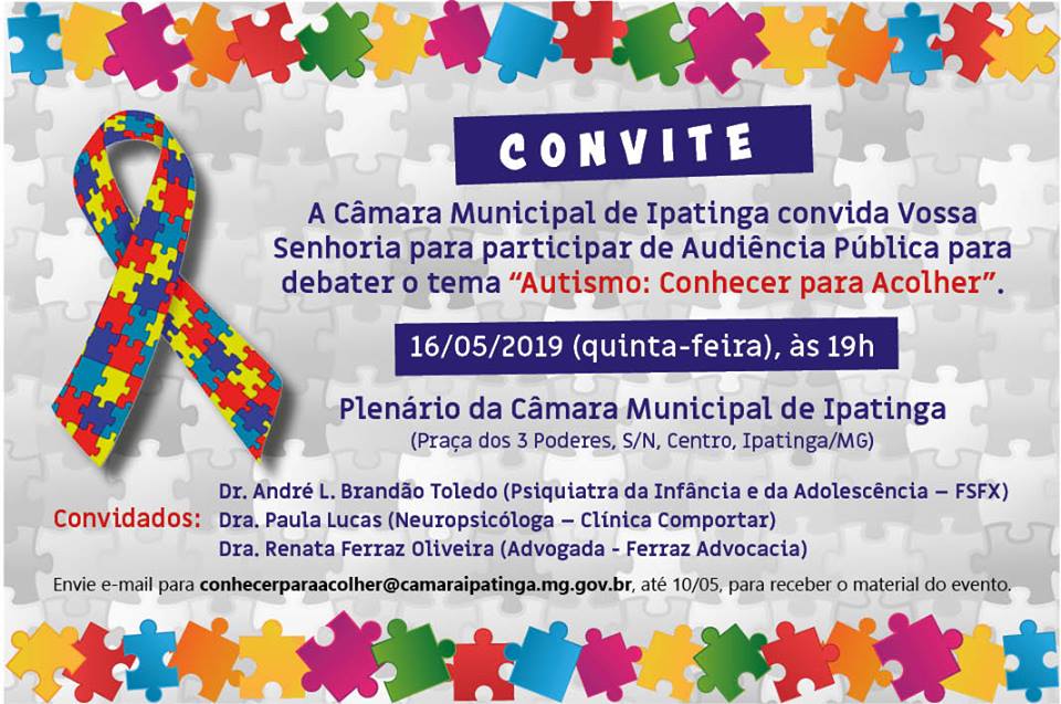 Audiência Pública - Autismo: Conhecer para Acolher