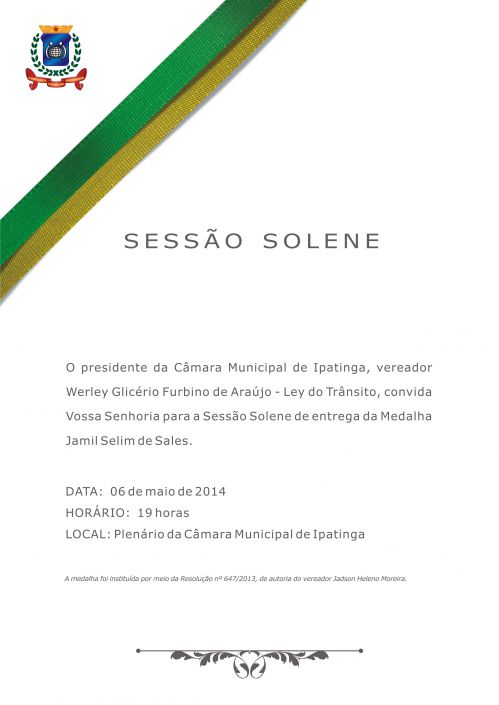 Entrega da Medalha Jamil Selim de Sales