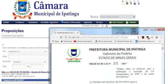 Câmara passa a divulgar tramitação de proposições online
